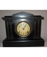 ANTIQUE ORIGINAL SESSIONS Mantle Clock Classical Pillar Wind Up Key Chim... - $300.38 CAD