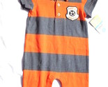 Carter&#39;s Jumpsuit Coverall One-piece Romper 6M Months Soccer Prop of Mom... - £7.79 GBP