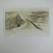Real Photo Postcard RPPC Englewood Ohio Dam U.S. Route 40 Vintage 1948 RARE - £23.48 GBP