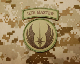 Jedi Warrior Master Patch &amp; Tab Set NSWDG Multicam Navy SEAL SAS Star Wars Hook - £8.89 GBP
