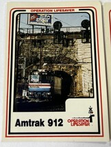 1993 Train ACCP Operation Lifesaver Cards Amtrak 912 &amp; BN 5522 - $2.59