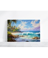 Hawaii Beach Ocean Painting, Hawaii Watercolor Painting Kauai Maui Honol... - £19.55 GBP+