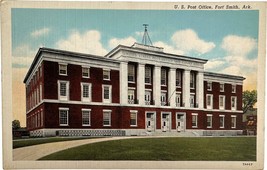 United States Post Office, Fort Smith, Arkansas, vintage postcard - £9.56 GBP