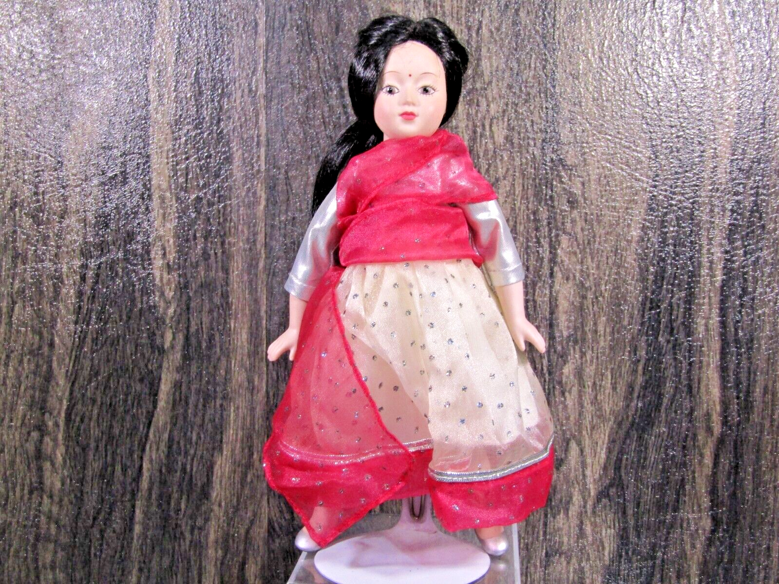 Primary image for Vintage Danbury Mint Dolls of The World India's Shanti Porcelain 9" Collectible