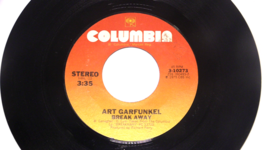 Art Garfunkel - Break Away / Disney Girls  Vinyl 45 Columbia 3-10273 VG+ - $4.94