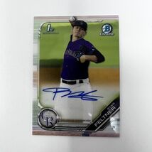 Ryan Feltner 2019 Topps Bowman Chrome Prospect Auto 1st #CPA-RF MLB Trad... - $4.90