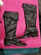 Matisse Corsair Black Leather Knee High Riding Boots 9.5M Excellent Cond... - $59.35