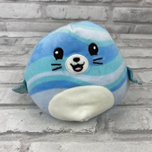Squishmallow 5&quot; Mystery Squad Scented Blue Seal KellyToy Plush - $11.21