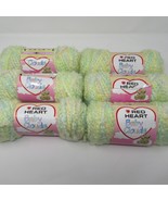 Red Heart Baby Clouds Yarn Pastels &quot;Sunny Multi&quot; 9332 Lot of 6 Same Dye Lot - £26.50 GBP