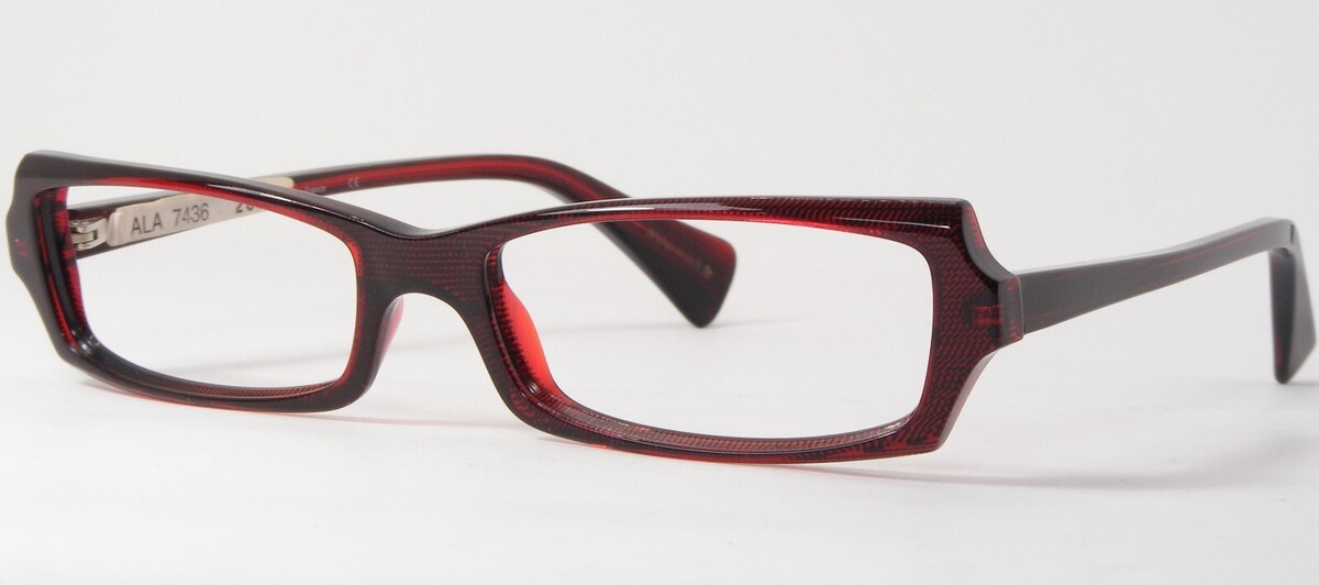 Alain Mikli A0210-10 Rouge/Bordeaux Unique Rare Lunettes France (Notes) - $194.86