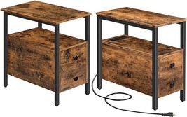 End Table And Narrow Side Table Bundle, Narrow Chairside Table With Drawer And O - £208.53 GBP