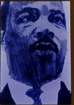 Martin Luther King Jr Painting 1970s Anscochrome 35mm Slide Car51 - $11.83