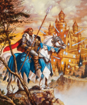 Clyde Caldwell Signed AD&amp;D TSR RPG Art Print /  Vanishing City &amp; Hillsfar Cover - $59.39