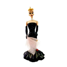 Barbie Ornament Black Gown Figure Holiday Christmas - £7.91 GBP