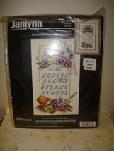 Janlynn Pansies &amp; Butterflies Sampler Cross Stitch Kit - $23.99