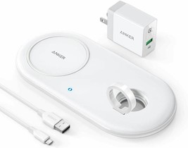 Anker Wireless Charger, 2 in 1 PowerWave+ Pad with Apple Watch Holder for Apple - £39.95 GBP