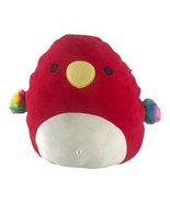 Squishmallow 12&quot; Paco the Red Parrot Rainbow Wings 2021 Pre-Owned Lacks Tag - £18.36 GBP
