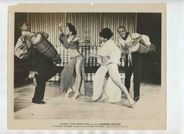 1949 Harlem Follies Original 8X10 Black &amp; White Drum Dance Photo Black Film  - £45.89 GBP