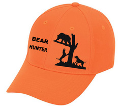 Cap Hat Black Solid Back Bear Hunter - $20.99