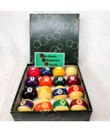 Belgian Aramith Balls Pool Billiards with Box Complete Set Phenolic Resin