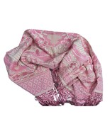 Gorgeous Vintage Italian Pink Tablecloth Cover - $48.61 CAD