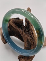 58.90 X 52.20mm Oval Shape Natural Jadeite Jade Bangle Bracelet # 200 ca... - £1,912.50 GBP