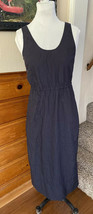 STEVEN ALAN navy Nylon Sleeveless Dress Sz 2 M Windbreaker tank empire waist - £30.86 GBP