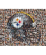 Pittsburgh Steelers Mosaic Print Art Designed Using over 100 of the Best Players - $44.00 - $159.00