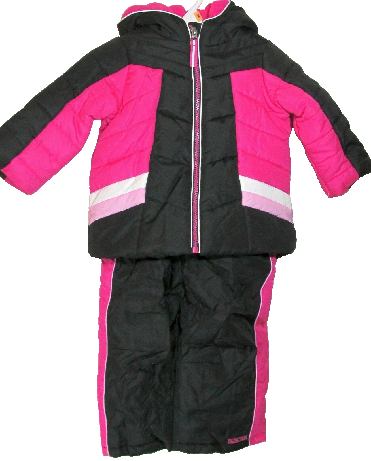 Primary image for Pacific Trail Girls 2 pc Snowsuit Bibs Pants and Jacket Coat 12 Months New