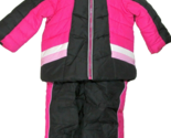 Pacific Trail Girls 2 pc Snowsuit Bibs Pants and Jacket Coat 12 Months New - £26.55 GBP