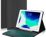New Ipad 10.2 9Th 8Th 7Th Generation 2021 Keyboard Case, 7 Colors Backli... - £43.27 GBP