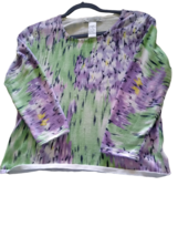 Napa Valley Petite Womens Top Multi Color Sequins Petite Med -Very Nice - £7.82 GBP
