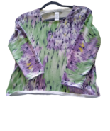 Napa Valley Petite Womens Top Multi Color Sequins Petite Med -Very Nice - £7.83 GBP