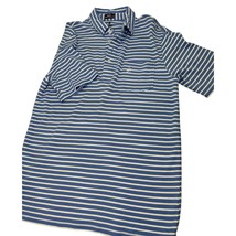 Johnnie O Men Golf Polo Shirt Soft Modal Cotton Short Sleeve Blue Medium M - $19.77