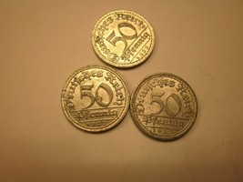 Coins German 1922 Antiques Germany Set Of 3 Souvenirs #84C - £9.00 GBP