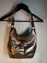 Calvin Klein Leather Purse Handbag RN54163 Silver Lock - £29.06 GBP