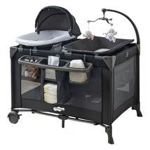 4-In-1 Baby Playard with Bassinet &amp; Changing Table for Newborn - €146,13 EUR