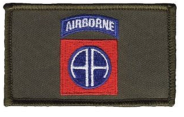 Army 82ND Airborne Division 2 X 3 Embroidered Od Patch With Hook Loop - £23.31 GBP