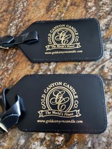 Gold Canyon Candle Co. Luggage Tags New Black &amp; Gold You get 2! - £5.68 GBP