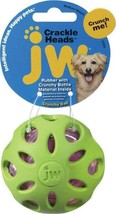 JW Pet Crackle Heads Rubber Ball Dog Toy Medium - £13.35 GBP+