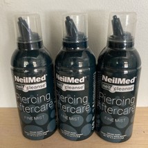 Lot 3 NeilMed Piercing Aftercare - 6.3 oz Fine Mist Wound Wash EXP 10/2027 - £23.35 GBP
