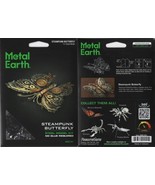 Steampunk Butterfly Fantasy Metal Earth 3D Steel Model Kit #ME1021 NEW S... - $237.90 MXN