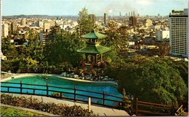 Beverly Hills California Panoramic View Hollywood Hills Vintage Postcard - $9.49