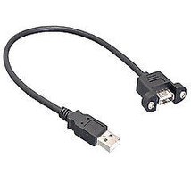 USB 2.0 Panel Mount Extension Cable, Type A Male to Panel Mount  Female,... - £16.13 GBP