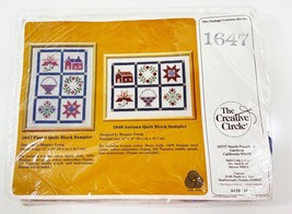 The Creative Circle 1647  Pastel Quilt Block Sampler  1648 Autumn Quilt ... - $16.44