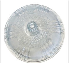 VTG Crystal Cut Candy/Nut Frosted Leaves &amp; Embossed Roses Covered Dish - £13.11 GBP