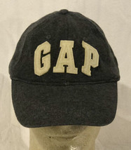 GAP Adult L/XL Gray Cotton Adjustable Cap/Hat W/Cream Colored GAP Logo P... - $14.84