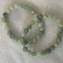 Beautiful jade beaded stretch bracelet - $35.00