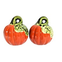 Harvest Pumpkin Ceramic Salt and Pepper Shakers Holiday Fall Kitchen Gif... - €12,44 EUR