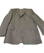CALVIN KLEIN Mens Blazer Sport Coat Jacket 44R Silk Wool Gray Plaid Suit... - $98.89 CAD
